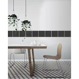 Queence Fliesenaufkleber Unifarben 12er Set grau