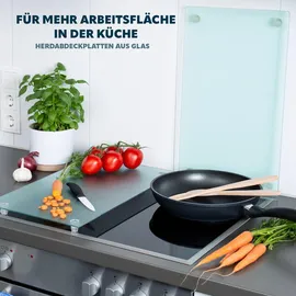 bremermann Herdabdeckplatte 2er Set weiß