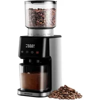 SHARDOR Edelstahl Elektrische Kegelmahlwerk, 51 Stufen der Feinen Mahlung, 3 in 1 Kaffeemühle, Aktualisiert Mit neuen Pulverhalter Kaffeemühle Kegelmahlwerk, LCD-Bildschirm Und Große Kapazität