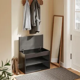 SoBuy Schuhbank 30 x 43 x 60 cm schwarz