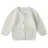 stellou & friends Gerippter Strick-Cardigan in white | Gr.: 110/116