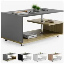 CASARIA Couchtisch Orlando Holz/Grau 95x55x50cm