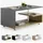 CASARIA Couchtisch Orlando Holz/Grau 95x55x50cm