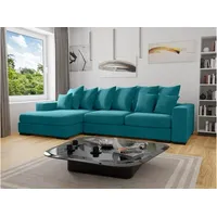 99rooms Giuliani Ecksofa Velours Türkis Links