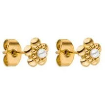 Purelei Ohrstecker Shiny Bloom Gold Edelstahl 7 x 7 mm