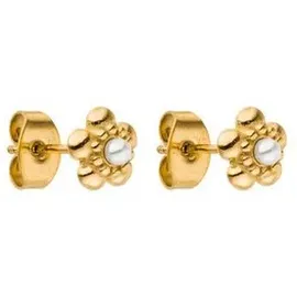 Purelei Ohrstecker Shiny Bloom Gold Edelstahl 7 x 7 mm