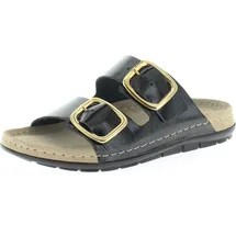 ROHDE Damen Pantolette Schnalle Memoryfußbett Rodigo-D 5877, Größe:41 EU, Farbe:Schwarz - 41