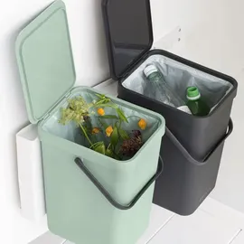 Brabantia Sort & Go 16 l 2er Set dark grey/jade green