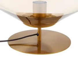 LINDBY Tischleuchte Lindby, Lelia, Beige, für Esszimmer, Glas, Design - 27.5