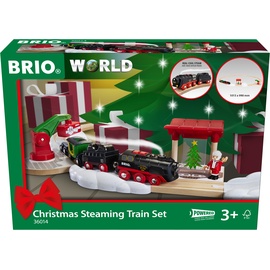 BRIO Batterie-Dampflok Weihnachts-Set