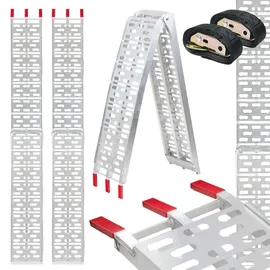 Trutzholm Auffahrrampe 228 cm 680 kg klappbar Aluminium gelocht silber 2 St.