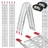 228 cm 680 kg klappbar Aluminium gelocht silber 2 St.