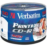 Verbatim CD-R 700MB 52x bedruckbar 50er Spindel (43438)