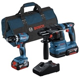 Bosch Professional Akku-Maschinenset inkl. Tasche + 2 Akkus 4.0Ah (0615A50039)