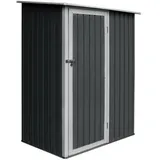 HATTORO Geräteschuppen 1,3 x 0,8 m anthrazit