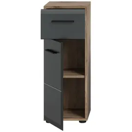 xonox.home Standschrank Ice 30 x 80 x 30 cm Schwarz/Braun