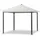 LECO Solarpavillon Lina 3 x 3 m inkl. 4 Seitenteile Lichtgrau