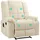 Homcom Massagesessel Fernsehsessel Kunstleder 94 x 99 x 99 cm Beige