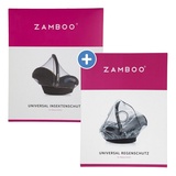 Zamboo Erstlings-Schutz-Set für Babyschalen mit Insektenschutz & Regenschutz