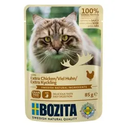 BOZITA Pouch Häppchen in Soße 12x85g Hühnchen