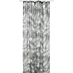Arsvita Gardine 140x245cm Voile mit Druck Black&White Universalband / Kräuselband