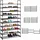 Relaxdays Schuhregal 93 x 175,5 x 30,5 cm schwarz / schwarz