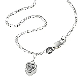 ZEEme Silberfußkette Herzchen (299200020)