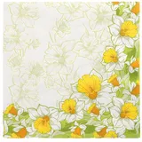 Papstar Servietten, 3-lagig 1/4-Falz 40 cm x 40 cm `Narciso`