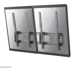 Neomounts NS-WMB200PBLACK Menuboard zweifach Display Wandhalterung
