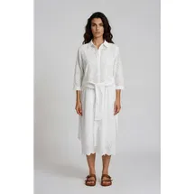 Milano Italy Hemdblusenkleid Weiß 44