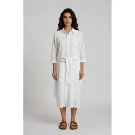 Milano Italy Hemdblusenkleid Weiß 44