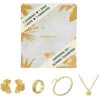 Heideman Damen Schmuck Adventskalender Gravur 4er Adventsbox gold farbend