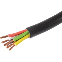 HERTH&BUSS Kabel, FLYY, 7-adrig, 50m schwarz/blau/grün - 51275378000 - schwarz/blau/grün