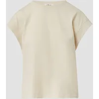 S.Oliver Relaxed Fit T-Shirt aus reiner Baumwolle, Sand, 34