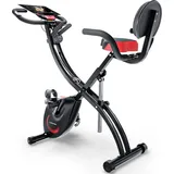 Sportstech Heimtrainer X150 | 2in1 Liegerad | Klappdesign Schwarz