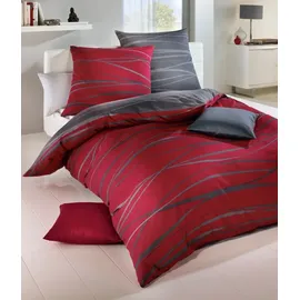 KAEPPEL Motion Mako-Satin rubin 155 x 220 cm + 80 x 80 cm