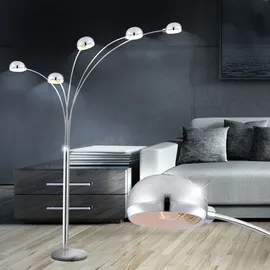 GLOBO Stehlampe 5x E14 Grau