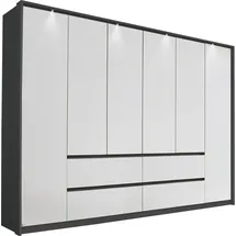 Rauch Drehtürenschrank Mainz mit Passepartout 275 x 212 x 58 cm Grau