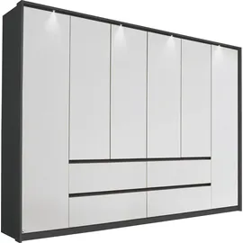 Rauch Drehtürenschrank Mainz mit Passepartout 275 x 212 x 58 cm Grau