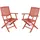 Garden Pleasure Stockholm Klappstuhl 52,5 x 59,5 x 90 cm braun 2 St.