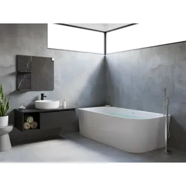 Beliani Renaca Eckbadewanne 170 x 79 cm (280 l)