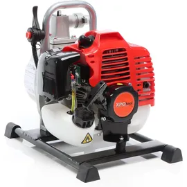 XPOtool Benzin Wasserpumpe 1,47 kW 15.000l/h 35m Förderhöhe, 38 mm Anschluss (1,5"), Gartenpumpe Motorpumpe mit 2-Takt-Motor