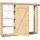 Weka Kaminholzregal Holz 299 x 50 x 211 cm naturbelassen
