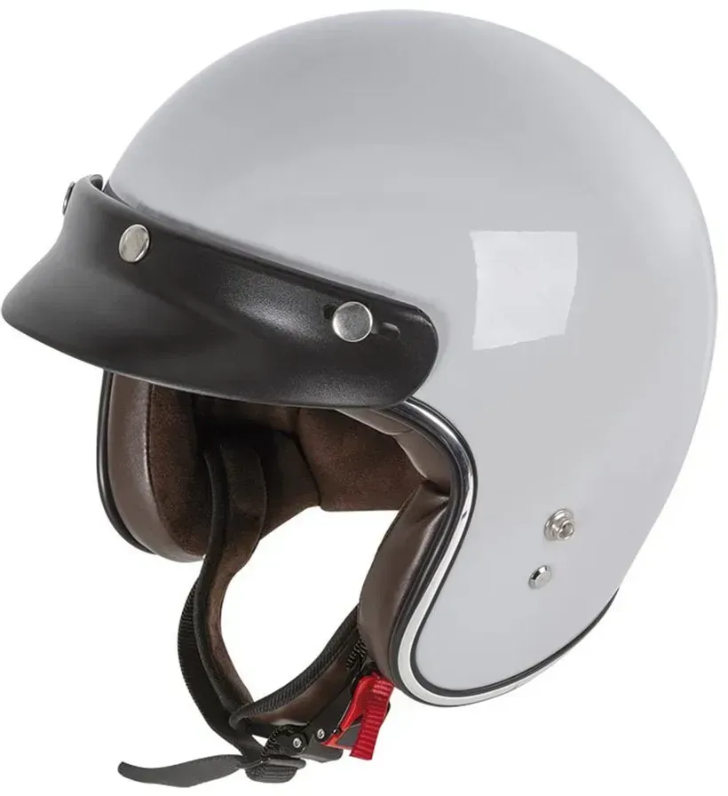 Gari G02x Fiberglass Jethelm - Light Grey - L