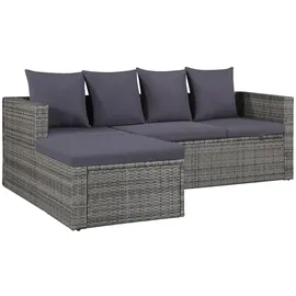 vidaXL Garten-Lounge-Set grau 43956