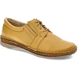 Gelbe Halbschuhe Wasak Bequeme Lederschuhe, 41