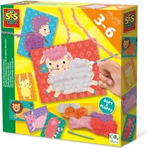 SES Nederland b.v. SES CREATIVE Handarbeitsset Flauschige Tiere sticken