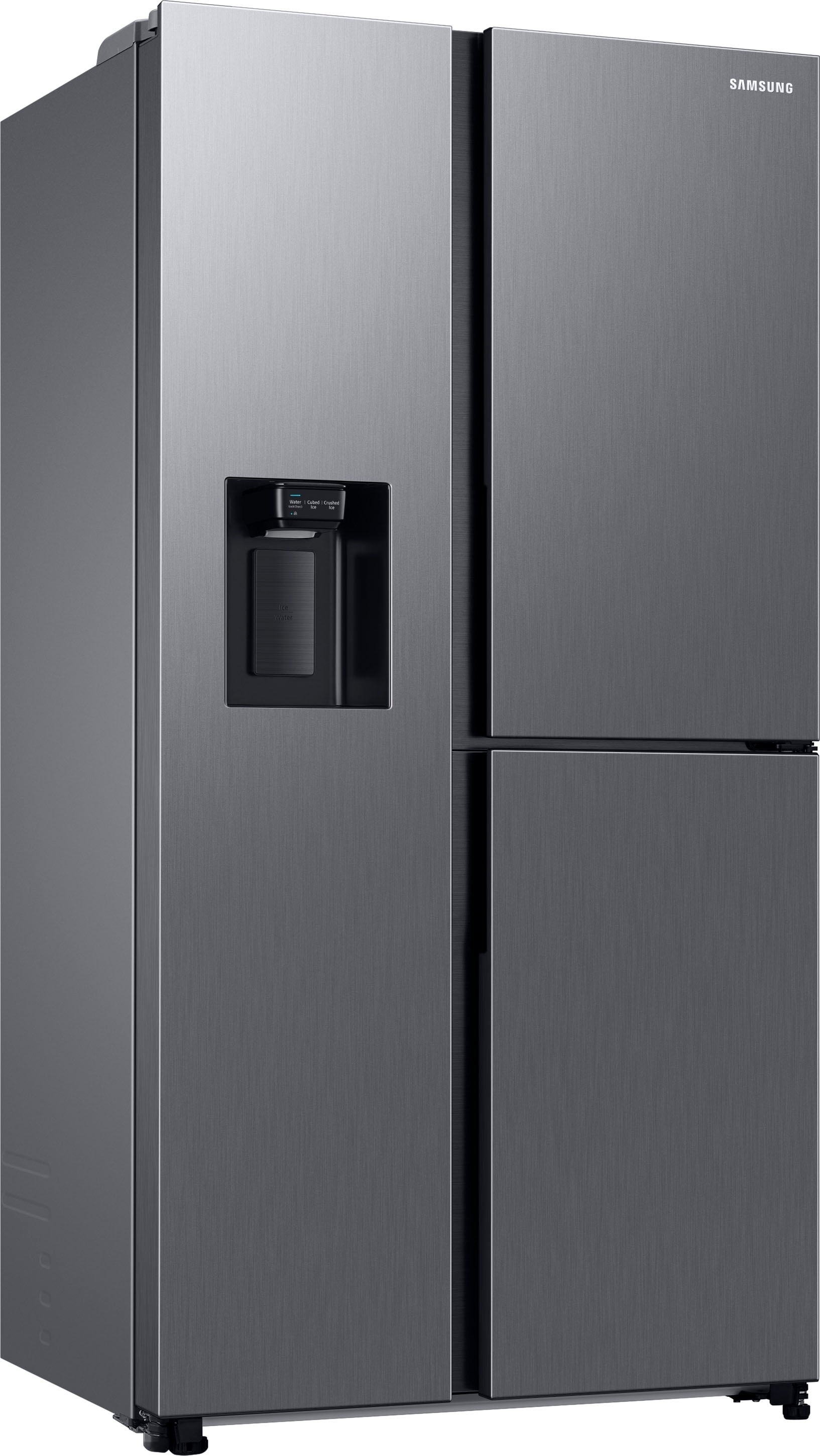 E (A bis G) SAMSUNG Side-by-Side Kühlschränke silberfarben (edelstahl optik) Kühl-Gefrierkombinationen