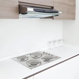 Relaxdays Edelstahl Herdabdeckplatte 4 St.