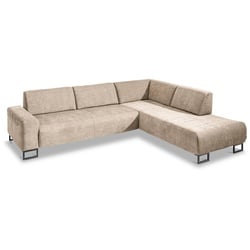 Segmüller Werkstätten Ecksofa Maxime Stoff Beige Natur